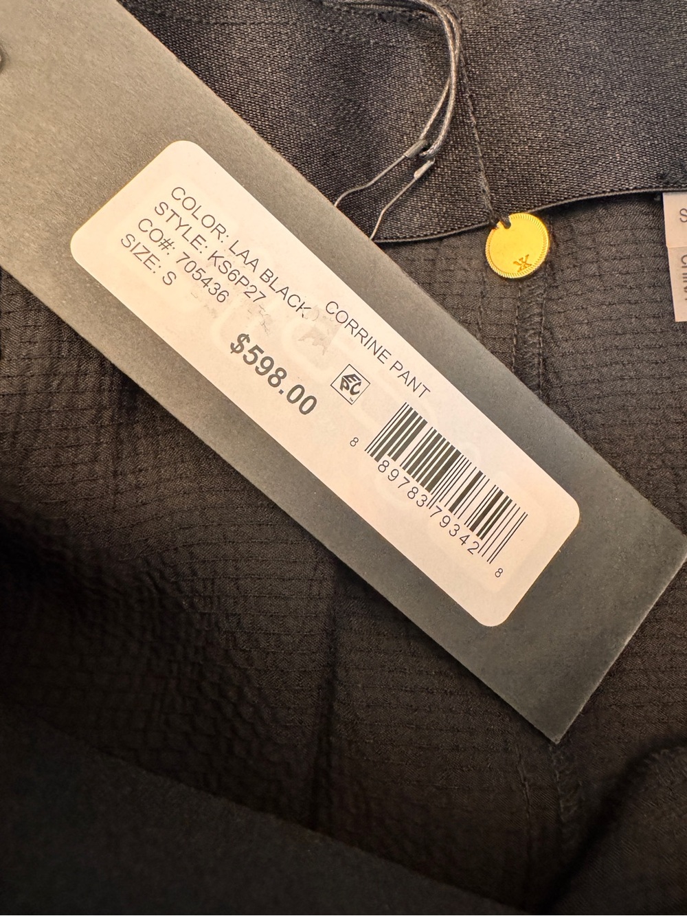 Kobi Halperin Corrine Pants Black Size S NWT - Picture 10 of 14